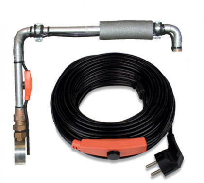 Нагревателен кабел защитаващ от замръзване с термостат DEMA, 4 м