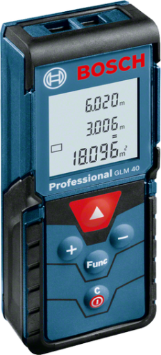 Лазерен далекомер BOSCH GLM 40 Professional, до 40м (0601072900)