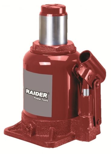 Хидравличен крик нископрофилен тип бутилка RAIDER RD-HB20L, до 20 т