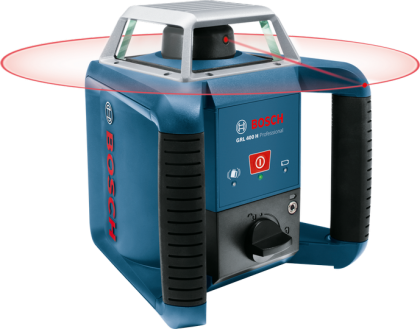 Ротационен лазерен нивелир BOSCH GRL 400 H Professional, до 400м, LR1 (0601061800)
