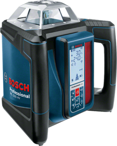 Ротационен лазерен нивелир BOSCH GRL 500 HV + LR 50 Professional, до 500м