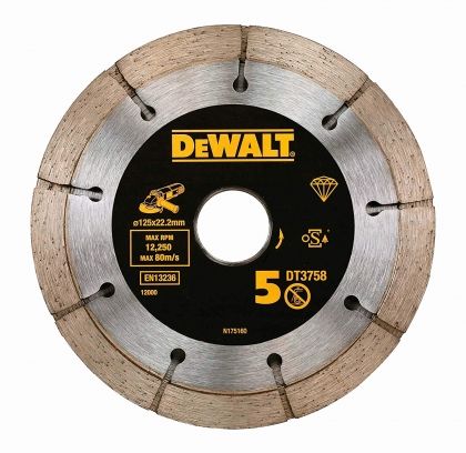 Диамантен диск двоен DEWALT DT3758, ф125х22.2х6.5 мм
