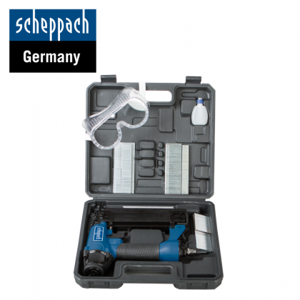 Комплект пневматичен такер 15 - 50 мм / 16 - 40 мм / Scheppach 7906100715 /