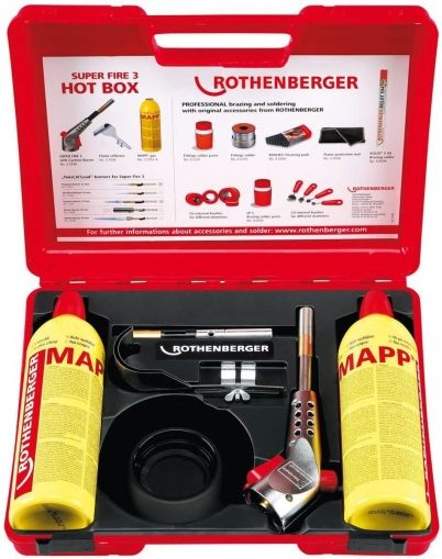 ROTHENBERGER SUPER FIRE 3 + MAPP Горелка за пропан-бутан за флакон (035490)-1