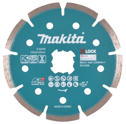 MAKITA X-LOCK E-02076 Диамантен диск ф125 мм-1