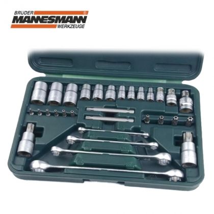 Комплект професионални ключове и вложки тип Torx Mannesmann, 31 части