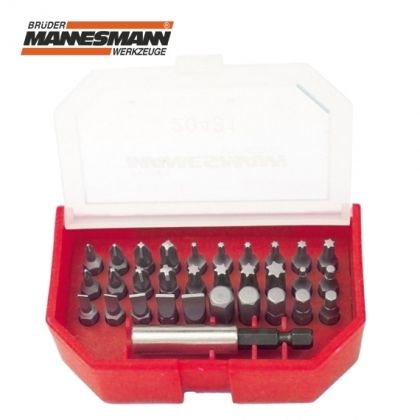 Комплект професионални накрайници за отвертка Mannesmann, 31 части