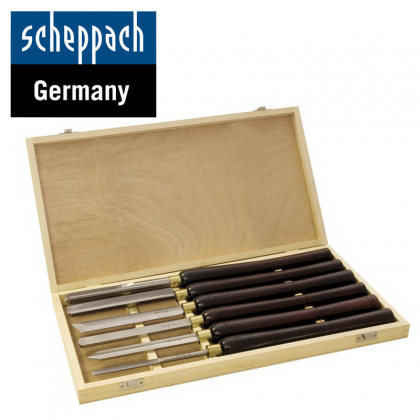 Комплект стругарски длета за дърво Scheppach, 6 части