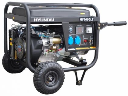 Hyundai HY9000 LEK Бензинов монофазен генератор с ел. стартер 6000 W (08104)-1