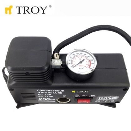 Мини компресор за въздух Troy, 220V, 12V