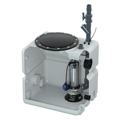GRUNDFOS UNOLIFT.270.AP35B.50.06.A1 Компактна херметична система за отпадни води с 1 помпа 1000 W 18 м3/ч 11 м (99144937)-1