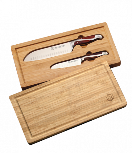 HAMMER STAHL Комплект ножове с бамбукова дъска 2 бр (HS-6301)-2