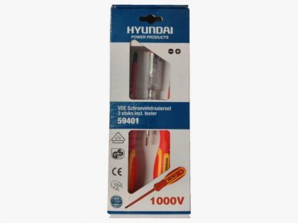 Hyundai HY59401 Комплект отвертки с фазомер 3 части (16019)-1