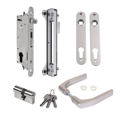 LOCINOX Fiftylock Комплект брава за вграждане Fiftylock с насрещник, аксесоари и дръжка 3006J-H (FIFTYSET-50M-JA)