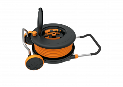 FISKARS Комплект градински маркуч с макара размер M 1/2" 20 м (1023643)