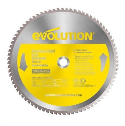 EVOLUTION Диск за рязане на неръждаема стомана ф 355 мм 90 Z (EVO S355TCT-90CS-0521)-1