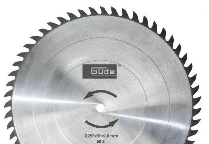 GUDE Диск за циркуляр ф 255x30 мм 60 Z (55263)-1