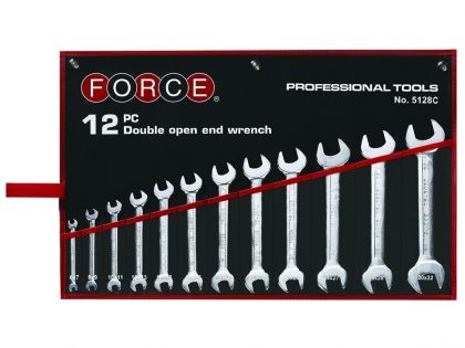 Комплект гаечни ключове Force, 6х7-30х32мм, 12 части
