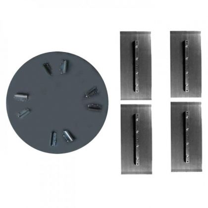 CIMEX Комплект лопатки и тава за двойна пердашка за бетон 75 см. (L75+T75)-1