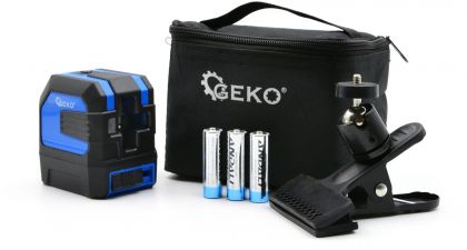 GEKO G03302 Лазерен нивелир до 20 м с 3 батерии 1.5 V AA (LR6)-1