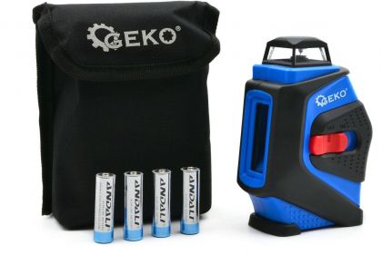 GEKO G03304 Лазерен нивелир до 25 м с 4 батерии x 1.5 V LR6 (AA)-1