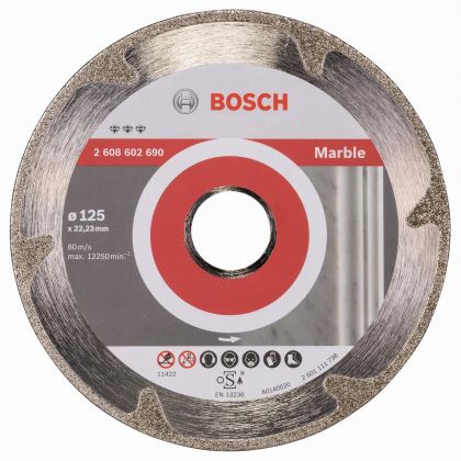 BOSCH Professional Диамантен диск за рязане на мрамор 125x22.23x2.2x3 мм (2608602690)-2