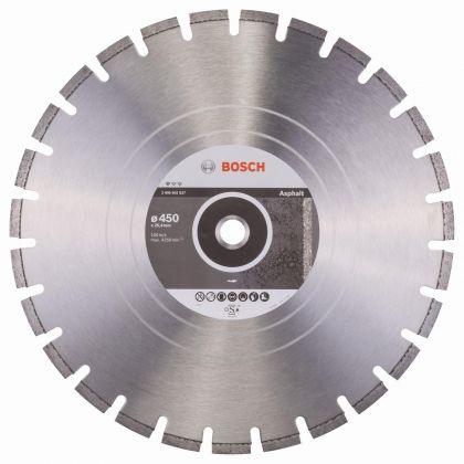 BOSCH Professional Диамантен диск за рязане на асфалт 450x25.40x3.2x10 мм (2608602627)-2