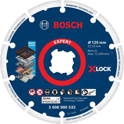 BOSCH Professional X-LOCK Диамантен диск за метал 125x22.23 мм (2608900533)-2