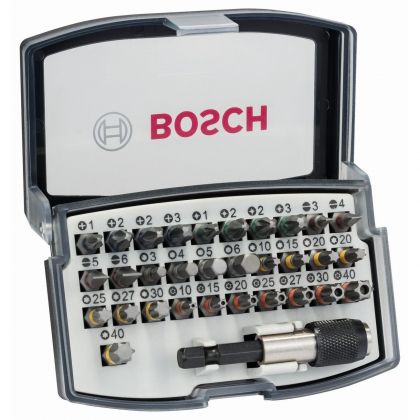 BOSCH Professional Quick Change Комплект битове PH PZ H T и универсален държач 32 части (2607017319)-2