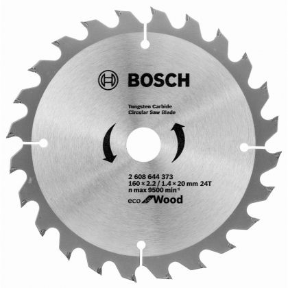 BOSCH Professional Eco Циркулярен диск за дърво 160х20х2.2 мм 24 зъба (2608644373)-2