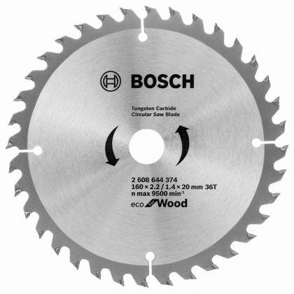 BOSCH Professional Eco Циркулярен диск за дърво 160х20х2.2 мм 36 зъба (2608644374)-2