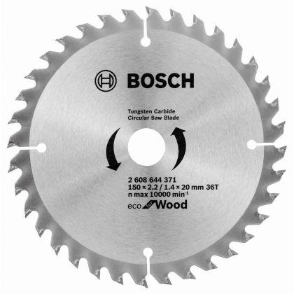 BOSCH Professional Eco Циркулярен диск за дърво 150х20х2.2 мм 36 зъба (2608644371)-2