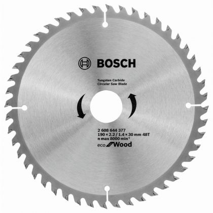BOSCH Professional Eco Циркулярен диск за дърво 190х30х2.2 мм 48 зъба (2608644377)-2