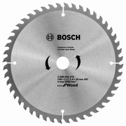 BOSCH Professional Eco Циркулярен диск за дърво 190х20х2.2 мм 48 зъба (2608644378)-2