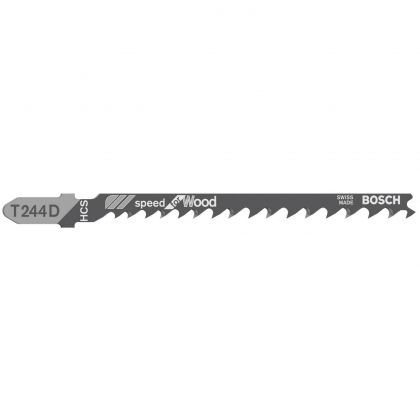 BOSCH Professional T 244 D Нож за прободен трион за дърво 100 мм (2608630058)-2