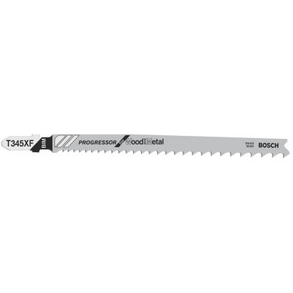 BOSCH Professional T 345 XF Нож за прободен трион за дърво и метал 132 мм (2608634994)-2