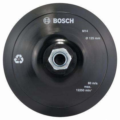 BOSCH Professional Опорна подложка за закрепване тип велкро 125 мм (2608601077)-2
