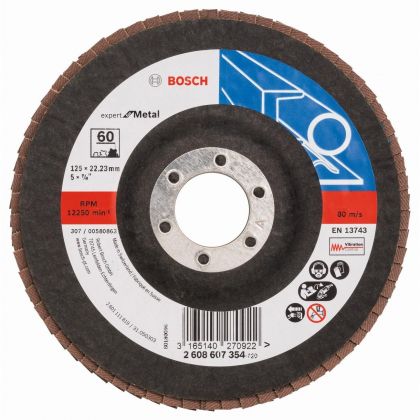 BOSCH Professional X551 Ветрилообразен диск за шлайфане на метал 125 мм G60 (2608607354)-1