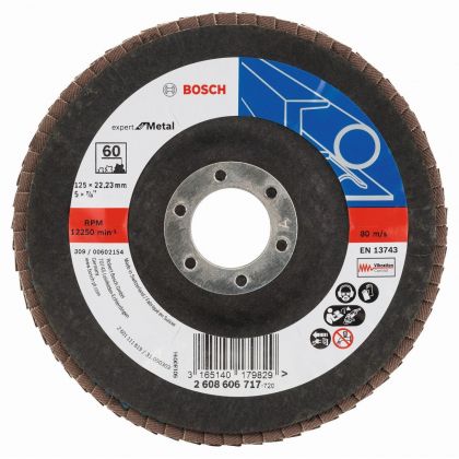 BOSCH Professional X551 Ветрилообразен диск за шлайфане на метал 125 мм G60 (2608606717)-1