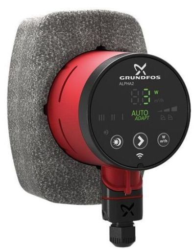 GRUNDFOS ALPHA2 25-80 130 AutoADAPT Мodel E Циркулационна помпа 50 W 8 м 3.8 м3/ч (99411163)-1