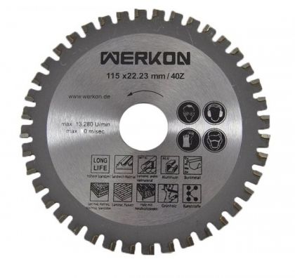 Универсален диск Werkon, ф160мм, 20мм, 40Z