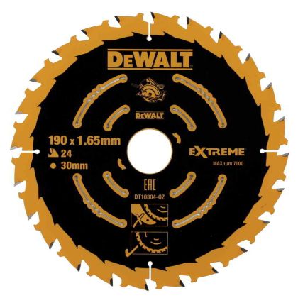 DEWALT DT10304 Циркулярен диск за дърво ф190x30 мм 24 зъба-1