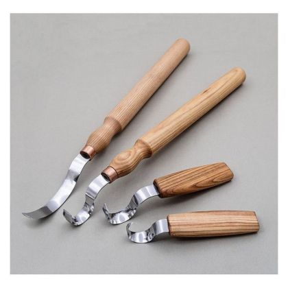 BEAVERCRAFT Комплект за дърворезба 4 ножа тип кука (S11)