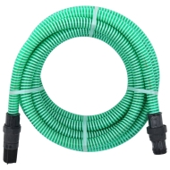 Смукателен маркуч с PVC конектори, 7 м, 22 мм, зелен