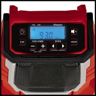 EINHELL TC-RA 18 Li BT - Solo Акумулаторно радио без батерии и зарядно устройство 18 V (3408017)