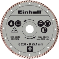 EINHELL Диамантен диск ф200х25.4 мм (49797750)