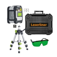 LASERLINER CompactCross-Laser Pro (Green BLE) Set Линеен лазерен нивелир със статив до 40 м 50 см зелен (081.143A)