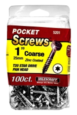 MILESCRAFT PocketScrews Комплект винтове 32 мм 1000 бр.