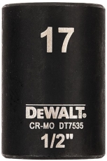 DEWALT DT7535-QZ Ударна 6-стенна вложка 17 мм 1/2" 