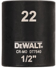 DEWALT DT7540-QZ Ударна 6-стенна вложка 22 мм 1/2" 
